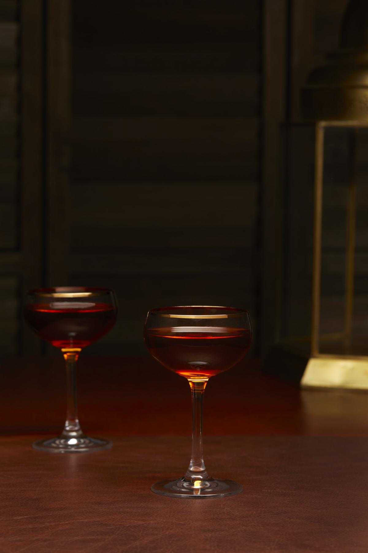 Two greenpoint twist cocktails