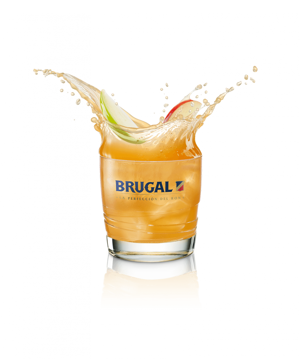 Brugal XV Cloudy Apple Juice and Lime